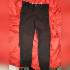 Dickies men's black skinny slim pants 28×32
